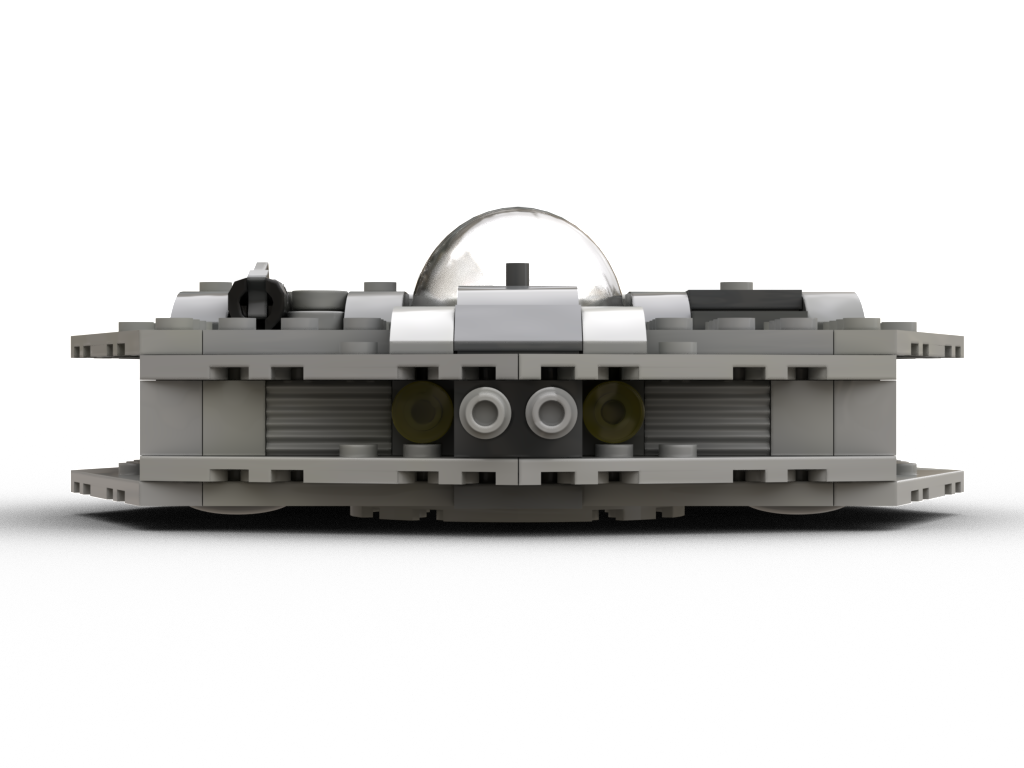 The Saucer: front profile view